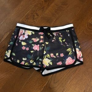 floral kids running shorts